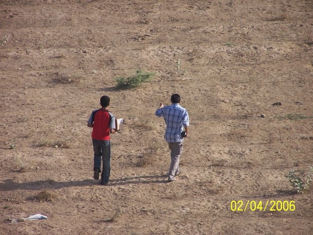 Walking the node out across the riverbed